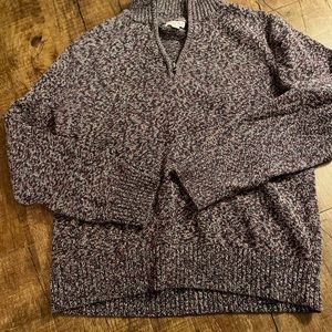 Purple knitted sweater